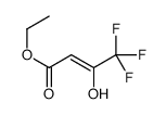 2-丁烯酸-4,4,4-三氟-3-羟基乙酯 (2Z) 结构式