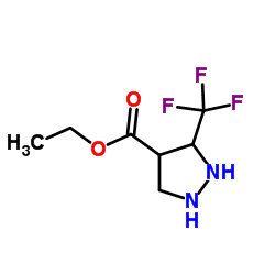 3-三氟甲基吡唑-4-羧酸乙酯 结构式
