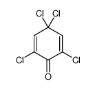 2,4,4,6-Tetrachloro-2,5-cyclohexadien-1-one 结构式