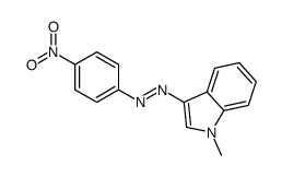 1H-Indole, 1-methyl-3-[2-(4-nitrophenyl)diazenyl]- 结构式