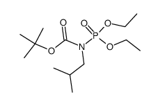 叔丁基(二乙氧基磷酰基)(异丁基)氨基甲酸酯 结构式