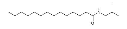 N-(2-甲基丙基)十四酰胺 结构式