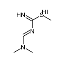 4-(二甲氨基)-2-甲硫基-1,3-丁二烯亚胺碘化物 结构式