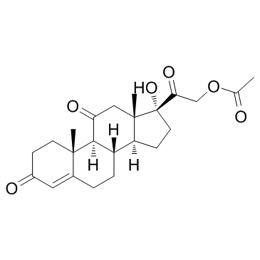 醋酸可的松 结构式