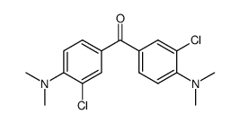 3,3'-二氯-4,4'-双(二甲氨基)二苯甲酮 结构式
