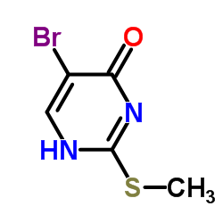 5-溴-2-(甲硫基)-4(1氢)-嘧啶酮 结构式
