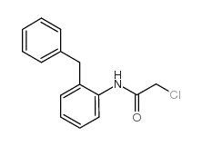 N-[2-(苯基甲基)苯基]-2-氯乙酰胺 结构式