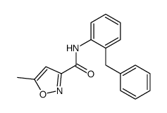 5-甲基-N-(2-苄基苯基)-3-异恶唑甲酰胺 结构式
