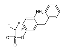 4-氨基-3-苄基苯基三氟甲磺酸酯 结构式