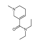 3-Pyridinecarboxamide, N,N-diethyl-1,2,5,6-tetrahydro-1-methyl- 结构式