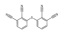 3,3'-硫代双[1,2-苯二甲腈] 结构式