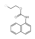 2-氯乙基N-萘-1-基氨基甲酸酯 结构式