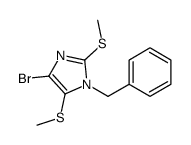 1-苄基-4-溴-2,5-双(甲硫基)咪唑 结构式