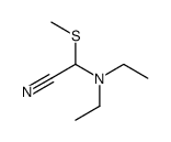 2-(二乙氨基)-2-甲硫基乙腈 结构式