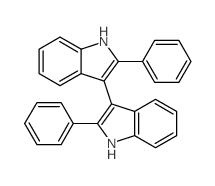 2,2'-二苯基-3,3'-联-1H-吲哚 结构式