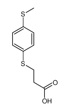Propanoic acid, 3-[[4-(methylthio)phenyl]thio]- 结构式