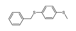 1-(甲硫基)-4-[(苯甲基)硫代]苯 结构式