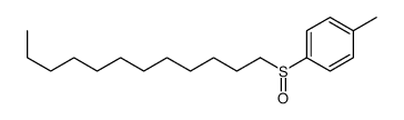 1-十二烷基亚磺酰基-4-甲基苯 结构式