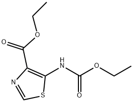 5-((乙氧羰基)氨基)噻唑-4-羧酸乙酯 结构式