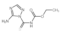 Carbamic acid, N-[(5-amino-1H-1,2,4-triazol-1-yl)thioxomethyl]-, ethyl ester 结构式