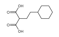 (2-cyclohexyl-ethyl)-malonic acid 结构式