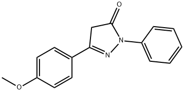 3-(4-甲氧基苯基)-1-苯基-1H-吡唑-5-醇 结构式