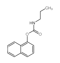 n-丙基氨基甲酸-1-萘酯 结构式