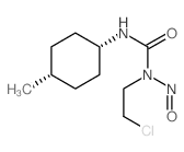 1-(2-氯乙基)-3-(4-甲基环己基)-1-亚硝基脲 结构式