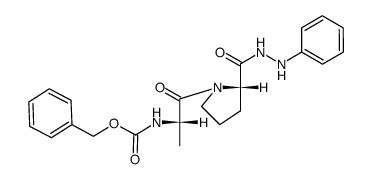 Z-Ala-Pro-NHNHPh 结构式