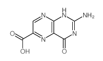 蝶呤-6-羧酸 结构式