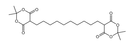 5,5'-(癸烷-1,10-二基)双(2,2-二甲基-1,3-二氧六环-4,6-二酮) 结构式