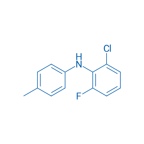 (2-氯-6-氟苯基)-对甲苯胺 结构式