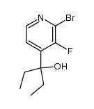 2-溴-α,α-二乙基-3-氟-4-吡啶甲醇 结构式