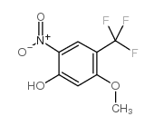 3-甲氧基-6-硝基三氟甲基苯酚 结构式