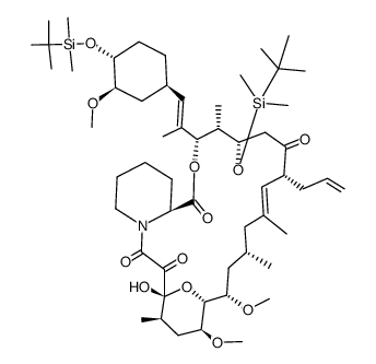 24,32-双-O-(叔丁基二甲基硅基)-他克莫司 结构式