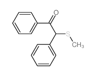 2-methylsulfanyl-1,2-diphenyl-ethanone 结构式