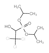 Phosphonic acid,(2,2,2-trichloro-1-hydroxyethyl)-, bis(1-methylethyl) ester (9CI) 结构式