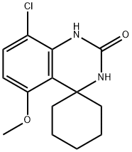 8'-氯-5'-甲氧基-1'H-螺[环己烷-1,4'-喹唑啉]-2'(3'H)-酮 结构式