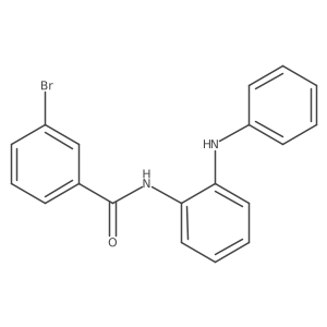 3-溴-N-(2-(苯胺基)苯基)苯甲酰胺 结构式