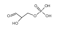 DL-GLYCERALDEHYDE 3-PHOSPHATE 结构式