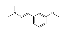 3-甲氧基苯甲醛 N,N-二甲基腙 结构式