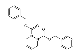 3,6-二氢-1,2-哒嗪二羧酸二苄酯 结构式