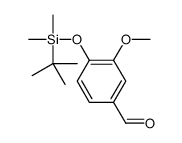4-叔丁基二甲基硅氧基-3-甲氧基苯甲醛 结构式