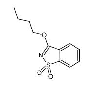 1,2-Benzisothiazole, 3-butoxy-, 1,1-dioxide 结构式