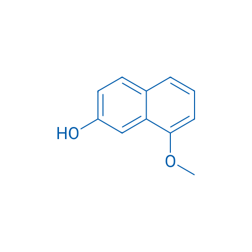 8-甲氧基-2-萘酚 结构式