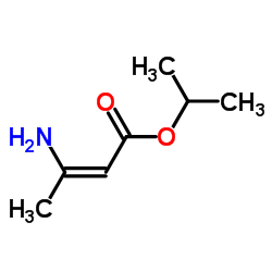 3-氨基巴豆酸异丙酯 结构式
