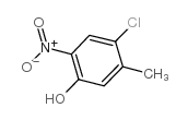 4-氯-5-甲基-2-硝基苯酚 结构式