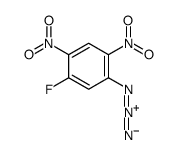 2,4-二硝基-5-氟苯基叠氮化物 结构式