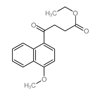 1-Naphthalenebutanoic acid, 4-methoxy-γ-oxo-, ethyl ester 结构式