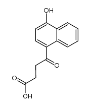 4-(4-羟基-1-萘基)-4-氧代丁酸 结构式